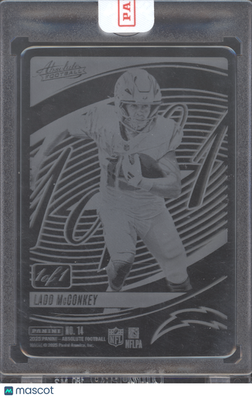 2025 Panini Absolute Glass Ladd McConkey #14 /1