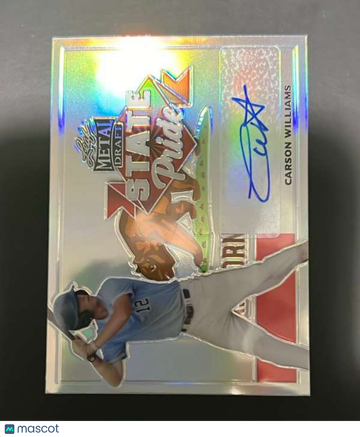 2021 Leaf Metal Draft - State Pride Autographs Carson Williams #SP-CW1