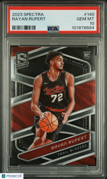 2023 Panini Spectra Rayan Rupert #140 PSA 10