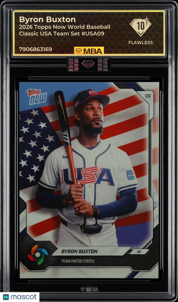 2026 Topps Now World Baseball Classic Byron Buxton #USA09 USA Team Set MBA 10