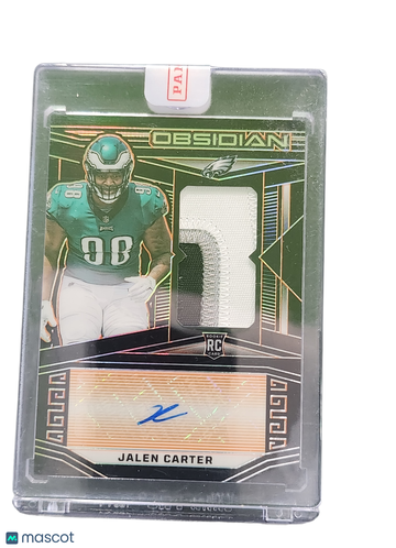 2024 Panini Obsidian Football Jalen Carter #204 RC Patch