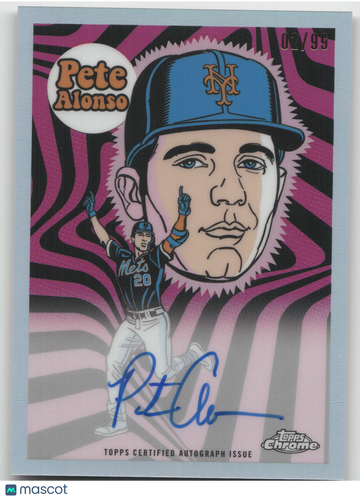 2023 Topps Chrome Ultra Violet All-Stars Pete Alonso #UVA-PA Refractor Auto /99
