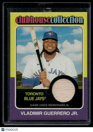 2024 Topps Heritage Vladimir Guerrero Jr. #CCR-VG Clubhouse Collection Relics MEM