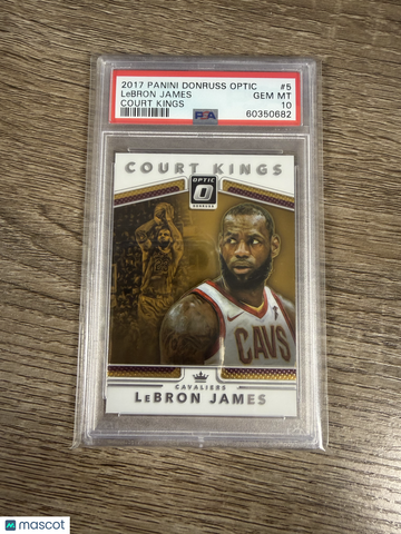 2017 Panini Donruss Optic Court Kings LeBron James #5 PSA 10