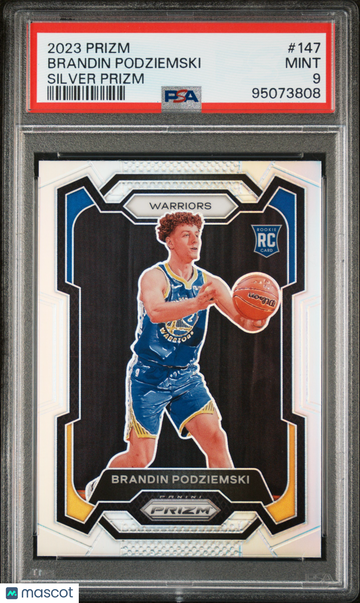 2023 Panini Prizm Brandin Podziemski #147 Silver Prizm PSA 9