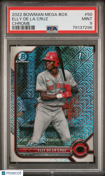 2022 Bowman Mega Box Chrome Elly De La Cruz #50 PSA 9