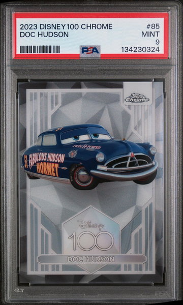 2023 Topps Chrome Disney100 Doc Hudson #85 PSA 9