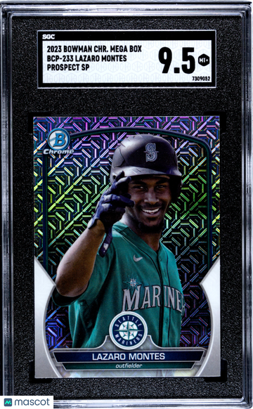 2023 Bowman Chrome Mega Box Lazaro Montes #BCP-233 Pros. SP SGC 9.5
