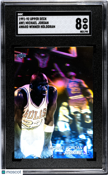 1991 Upper Deck Michael Jordan #AW1 Award Winner Hologram SGC 8