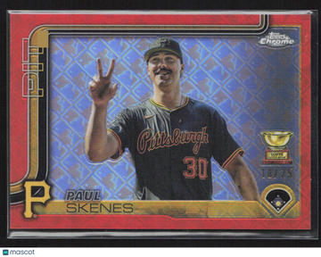 2025 Topps Chrome Paul Skenes #300 Red Refractor /25