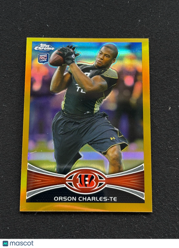 Orson Charles 2012 Topps Chrome Rookie Gold Refractor Cincinnati Bengals