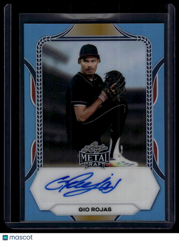 2026 Leaf Metal Draft Gio Rojas #BA-GR1 Base Autograph Blue SN AU