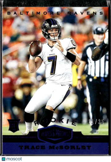 Trace McSorley 2020 Panini Plates & Patches /35 Baltimore Ravens