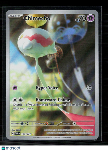 Pokemon 2024 Twilight Masquerade Chimecho FA #179/167