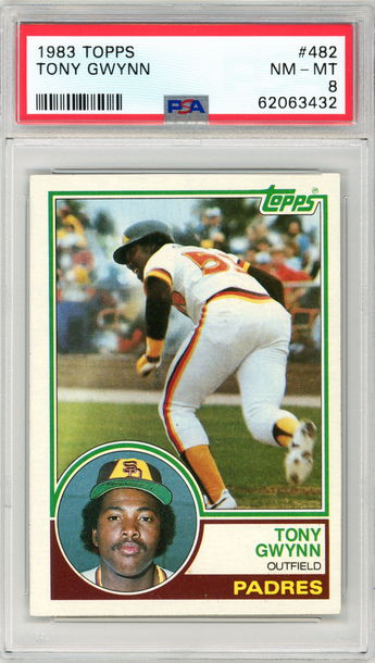 1983 TOPPS TONY GWYNN ROOKIE PSA 8