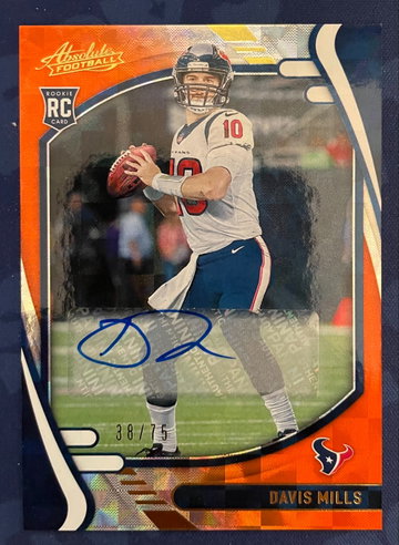 2021 Panini Absolute Davis Mills Rookie Auto #/75