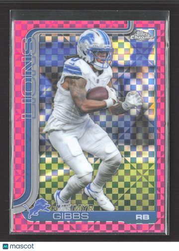 2024 Topps Chrome Jahmyr Gibbs #101 Pink X-Fractor