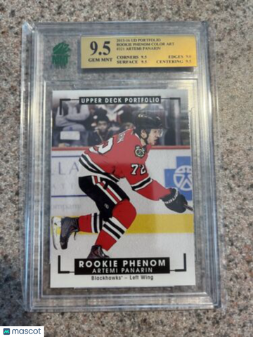 2015-16 Upper Deck Portfolio Artemi Panarin Rookie MNT 9.5