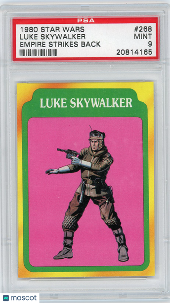 1980 Star Wars Empire Strikes Back Luke Skywalker #268 PSA 9