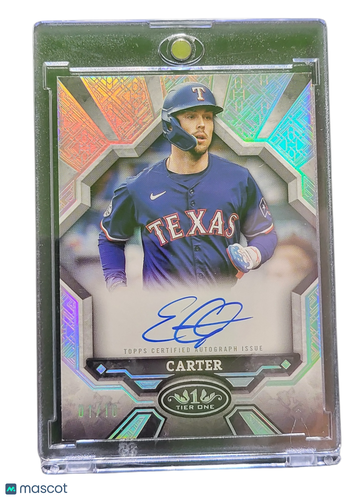 2025 Topps Tier One Break Out Autographs Evan Carter #BOA-EC /10