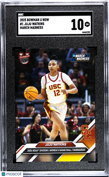 2025 Bowman U Now March Madness Juju Watkins #1 SGC 10
