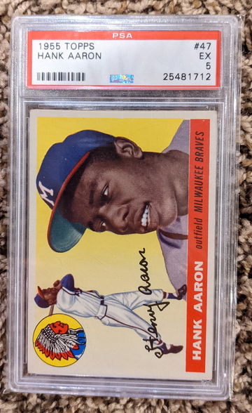 1955 Topps Hank Aaron PSA 5 Centered
