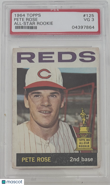 1964 Topps Pete Rose #125 All Star Rookie PSA 3