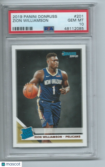 2019 Panini Donruss Zion Williamson #201 PSA 10