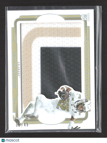 2025 Panini National Treasures Collegiate Travis Hunter #RS-THR /49 RC Patch