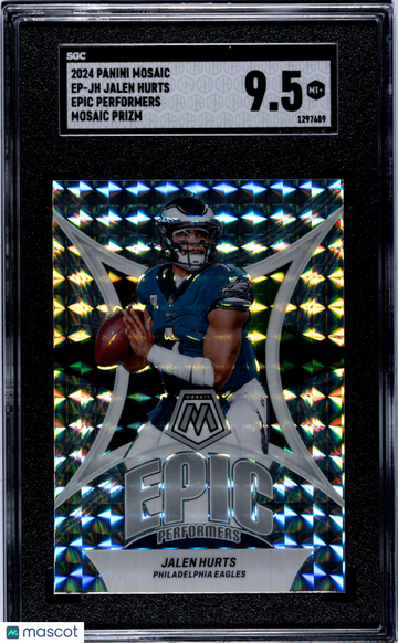 2024 Panini Mosaic Jalen Hurts #EP-JH Epic Performers Prizm SGC 9.5