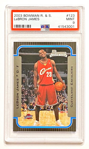 2003 Bowman LeBron James #123 Rookie PSA 9 Mint
