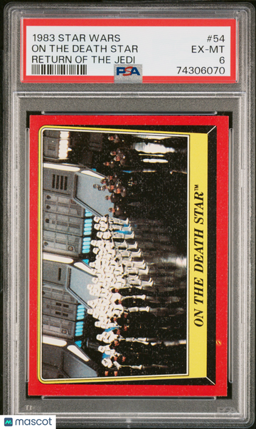 1983 Star Wars Return Of The Jedi On The Death Star #54 PSA 6