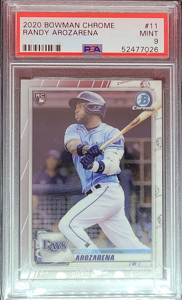 2020 Bowman Chrome #11 Randy Arozarena RC PSA Mint 9