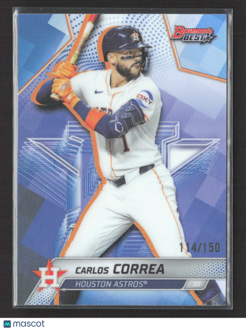2025 Bowman's Best Carlos Correa #50 Blue Refractor 114/150