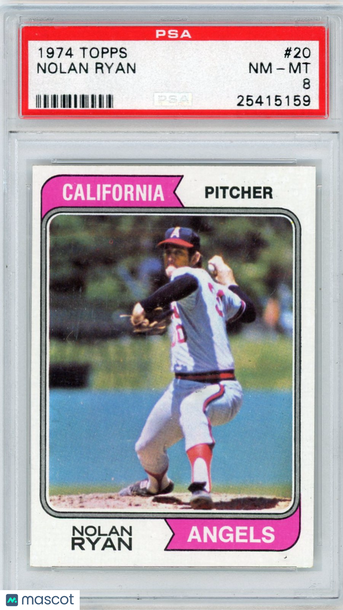 1974 Topps Nolan Ryan #20 PSA 8