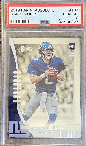 2019 Panini Absolute Daniel Jones PSA10
