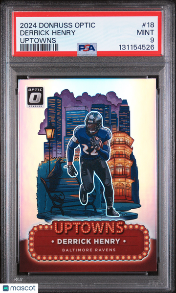 2024 Panini Donruss Optic Uptowns Derrick Henry #18 PSA 9
