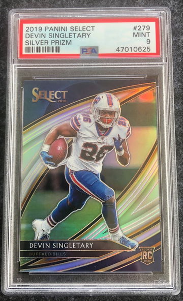 2019 Select Prizm Devin Singletary PSA 9