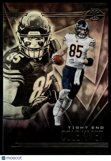 2020 Panini Illusions Cole Kmet #35 Trophy Collection Emerald RC