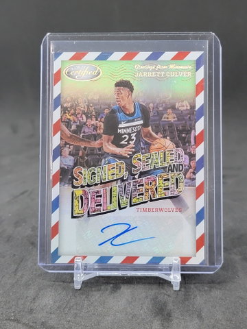 2020-21 Certified Signed Sealed Delivered Jarrett Culver autograph prizm refractor