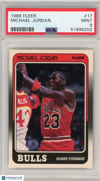 1988 Fleer Michael Jordan #17 PSA 9