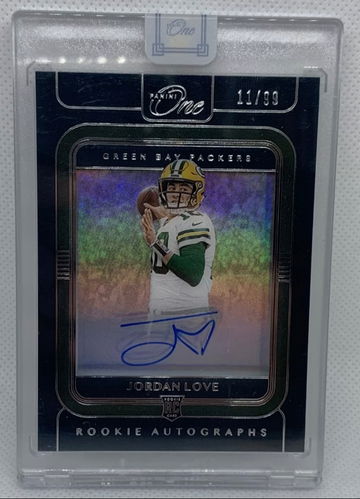 2020 Panini One Football Jordan Love Rookie Autographs Shadowbox /99