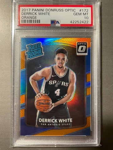 2017 Optic Orange Derrick White RC Rookie PSA 10