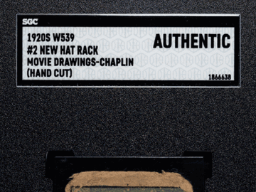 1920s W539 Movie Drawings-Chaplin New Hat Rack #2 SGC A