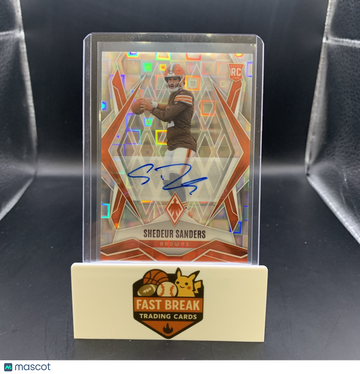 2025 Panini Phoenix Shedeur Sanders #154 Silver Pandora Parallel/Variety Rookie Autographed Panini Authentic