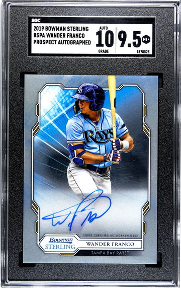 2019 Bowman Sterling Wander Franco Prospect Auto SGC 9.5 Mint+