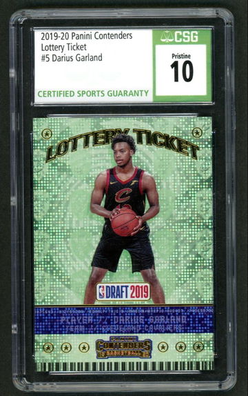 2019-20 Panini Contenders Lottery Ticket Darius Garland Rookie Rc #5 CSG 10 Pristine