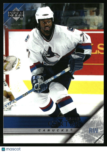 2005-06 Upper Deck Anson Carter #434 Vancouver Canucks