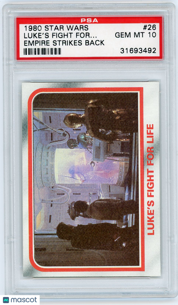 1980 Star Wars Empire Strikes Back Luke's Fight For.. . #26 PSA 10