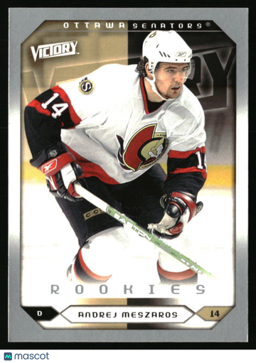 2005-06 Upper Deck Andrej Meszaros #293 2005-06 Upper Deck Victory Update Ottawa Senators